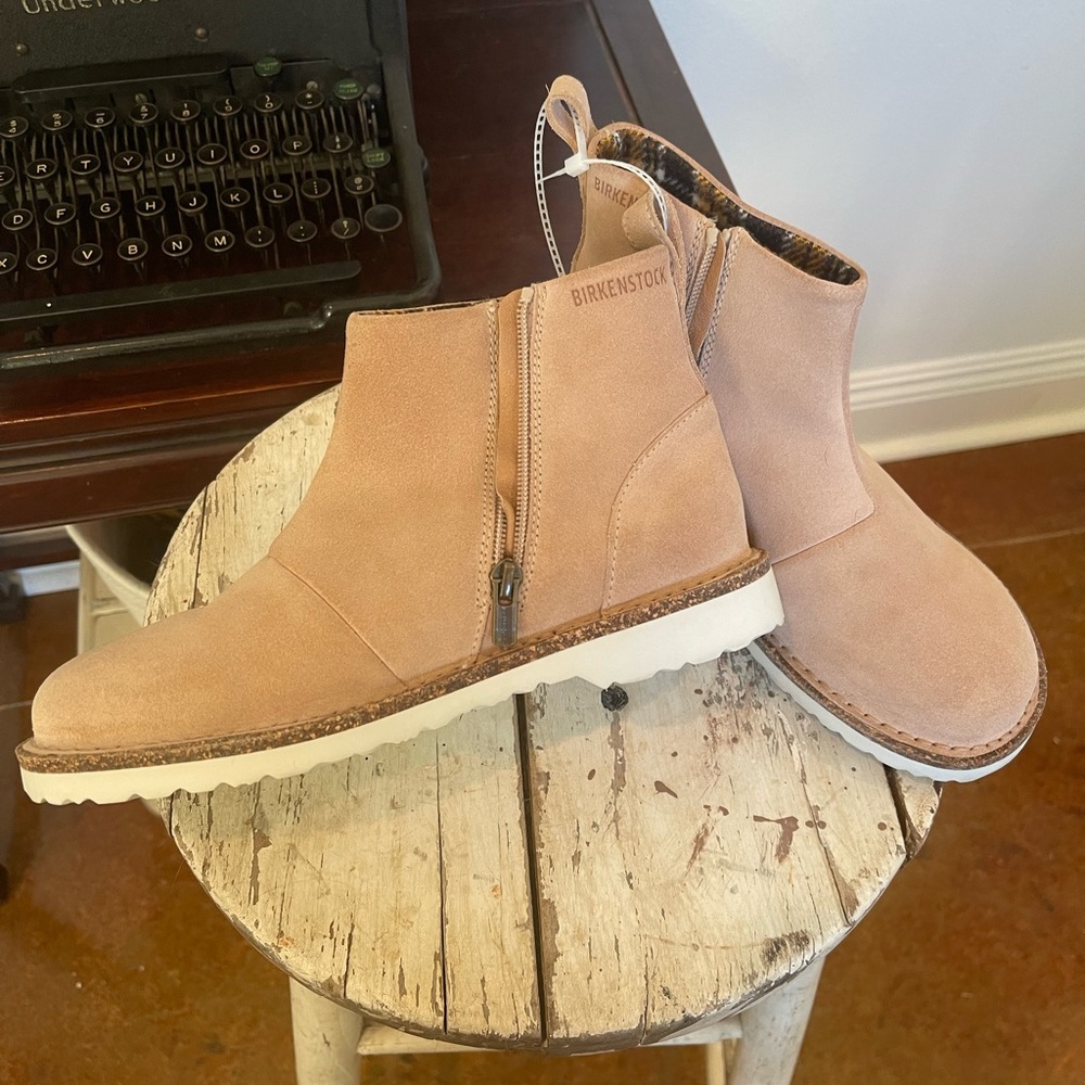 BNWB Birkenstock Melrose Bootie 37/7 Nude/Beige